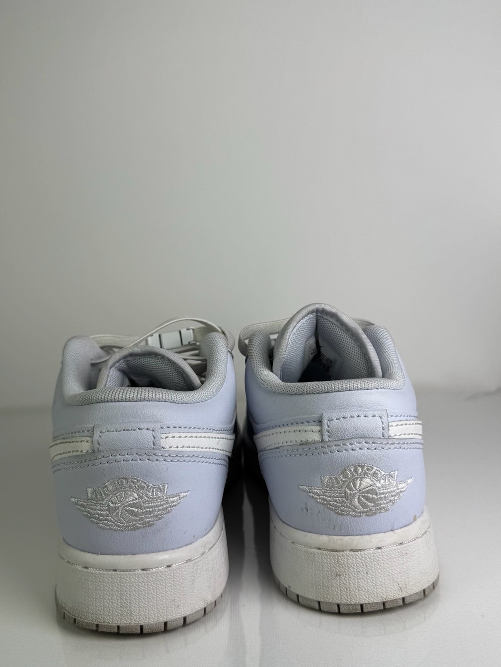 Jordan Low-Top Sneakers in Light Blue and White